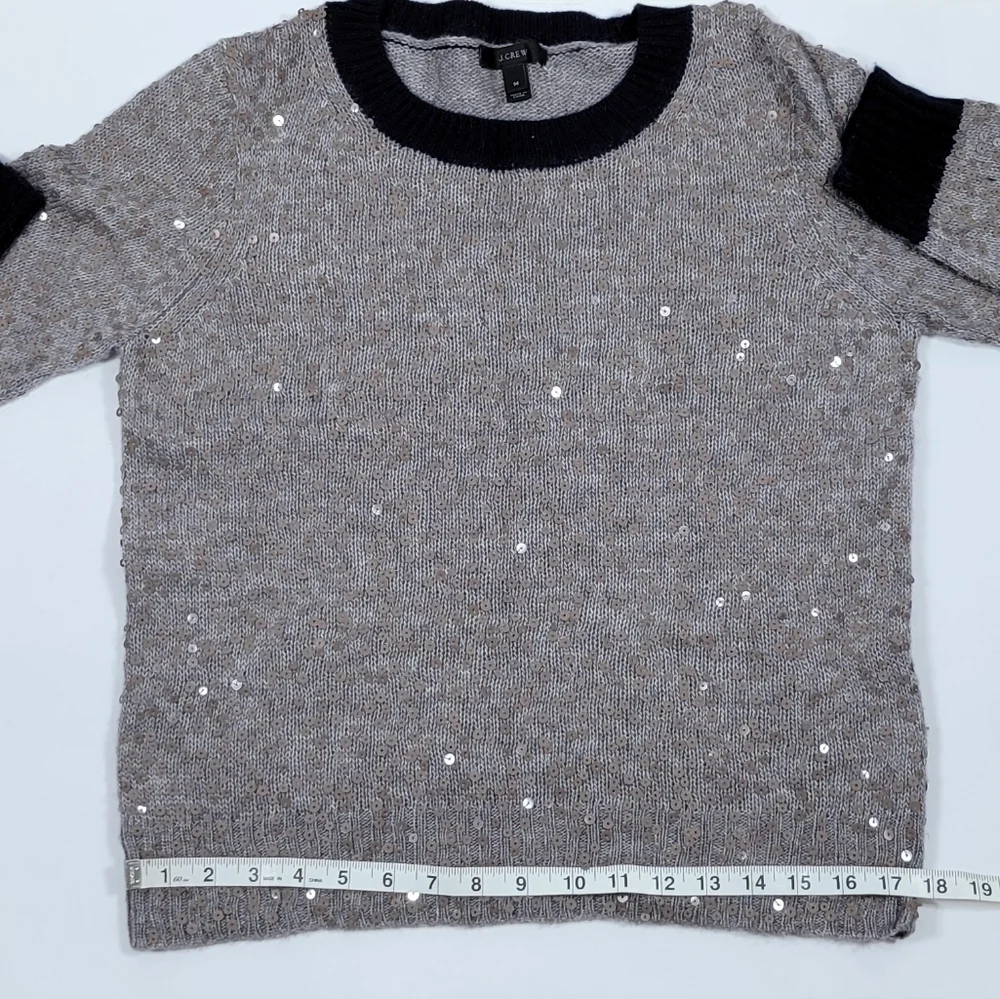 J.Crew 3/4 Sleeve Sweater With Sequins #275 Size M